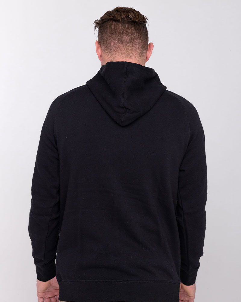 Mens black pullover hoodie with gold Legion Legacy print